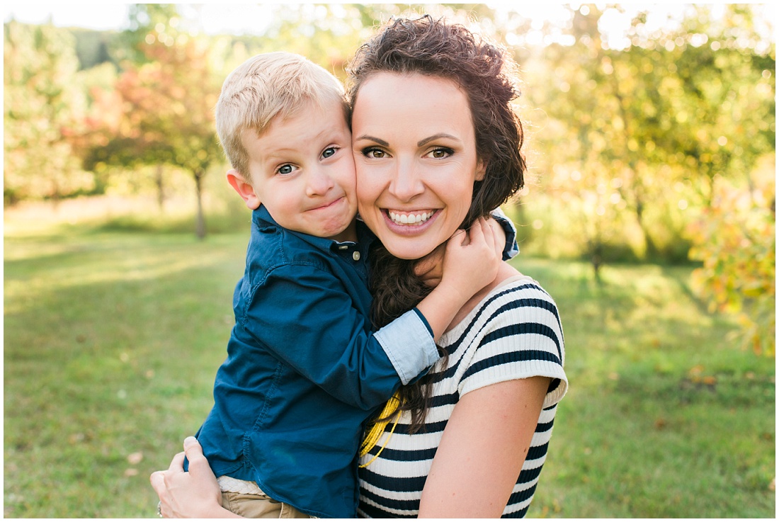 sweet mom and son photo