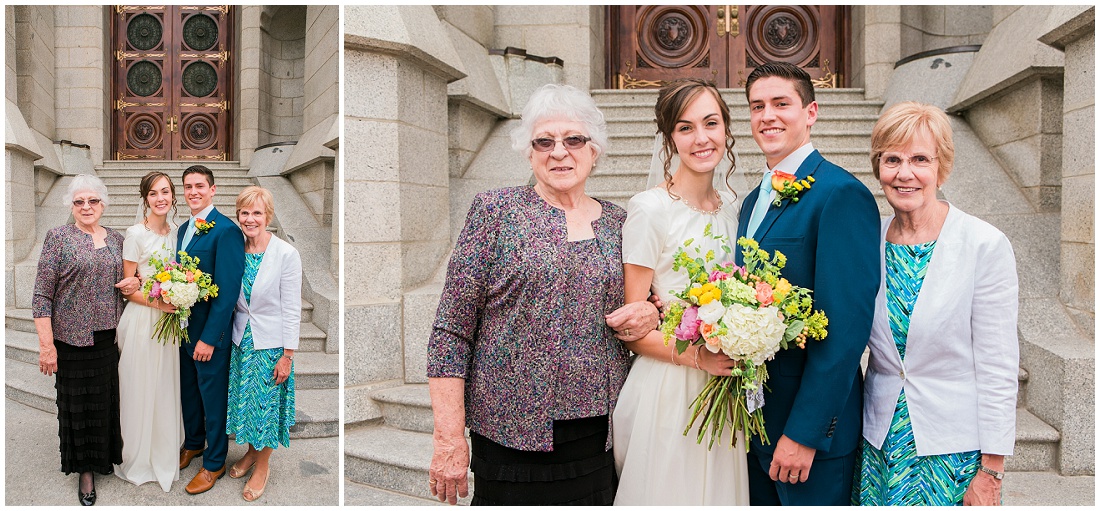 Calgary Family and Wedding Photographer Alysha Sladek photographs beautiful Salt Lake Temple wedding 2015