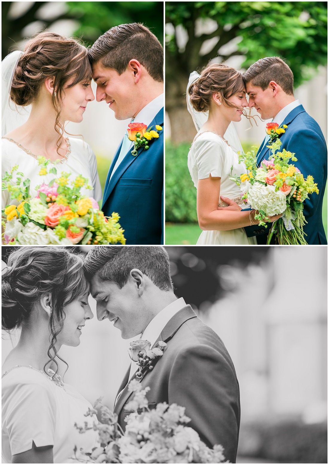 Calgary Family and Wedding Photographer Alysha Sladek photographs beautiful Salt Lake Temple wedding 2015