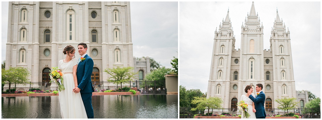 Calgary Family and Wedding Photographer Alysha Sladek photographs beautiful Salt Lake Temple wedding 2015