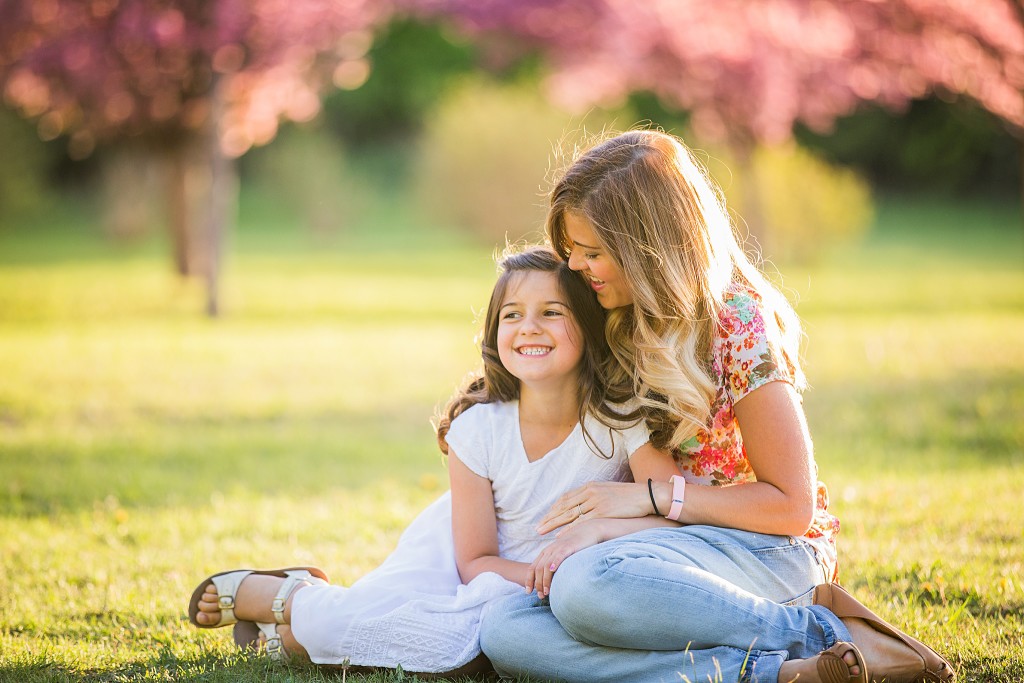 LDS baptism portrait session, Edworthy Park, Spring mini session, 8 year old girl in white dress, mom and daughter