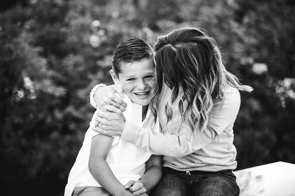 mom and son, black and white, family photos