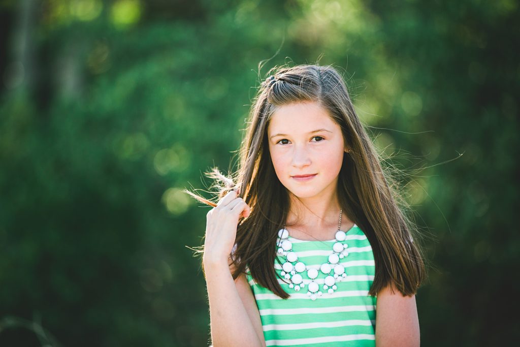 beautiful girl, green outfit