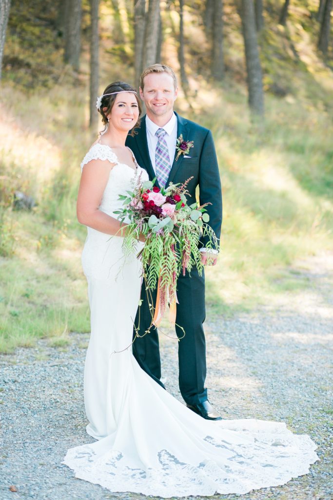 bride and groom portrait