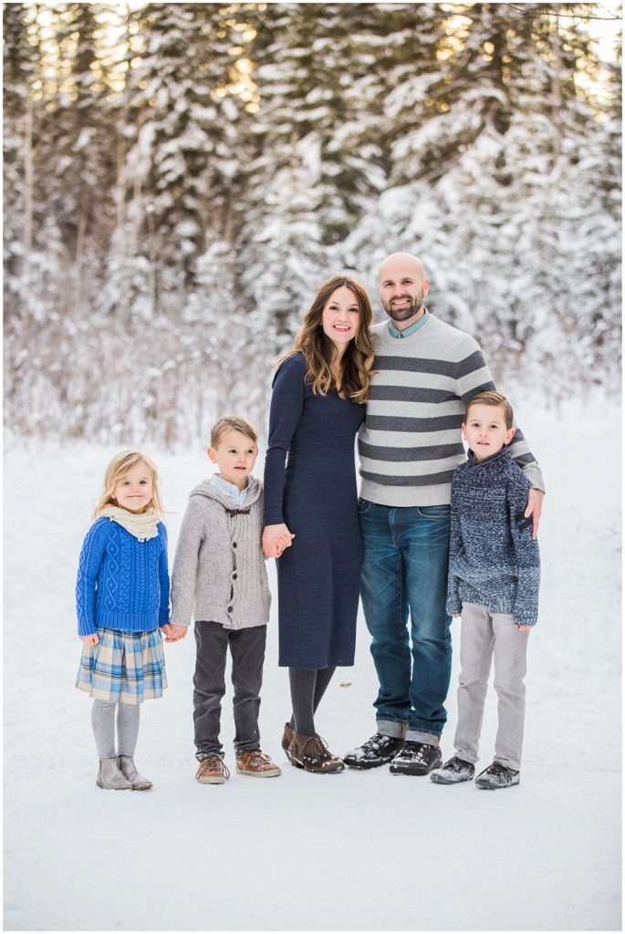 family of 5, winter family photos