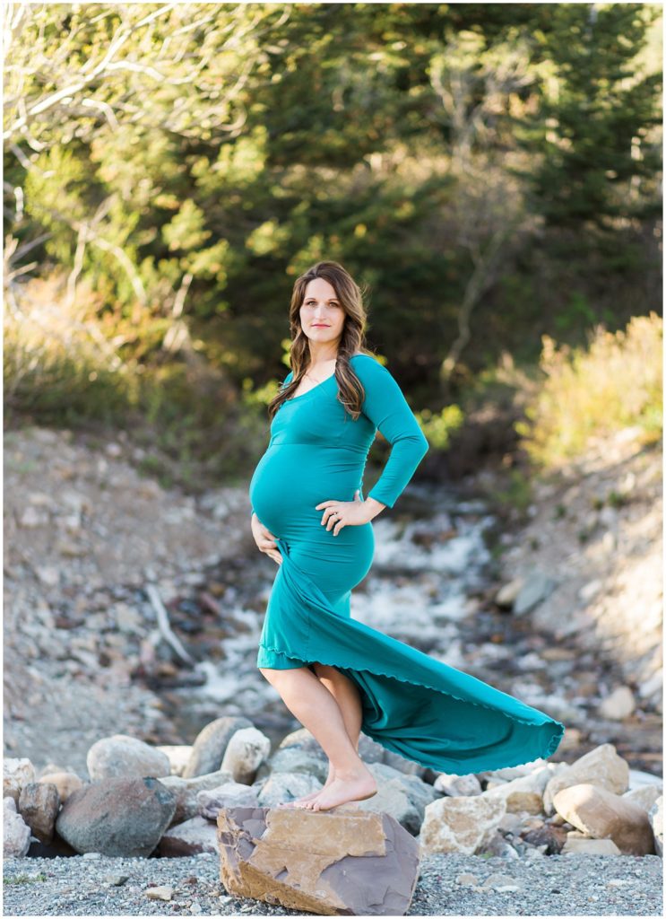 Waterton maternity, Calgary maternity photographer, maternity dress, 