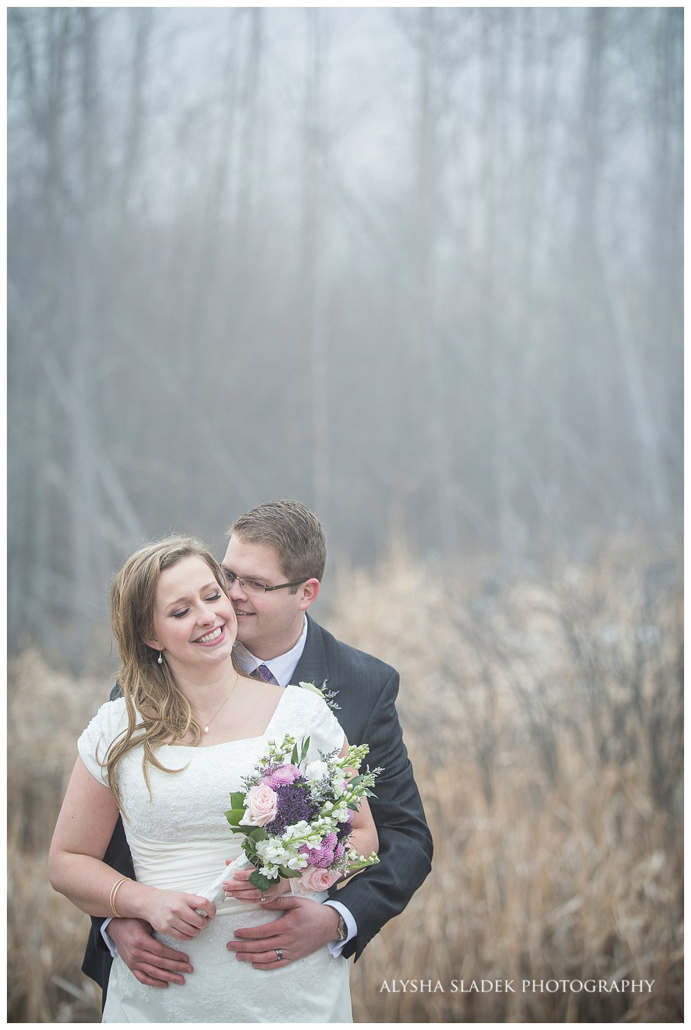 Calgary Temple Wedding, Wedding in the Fog
