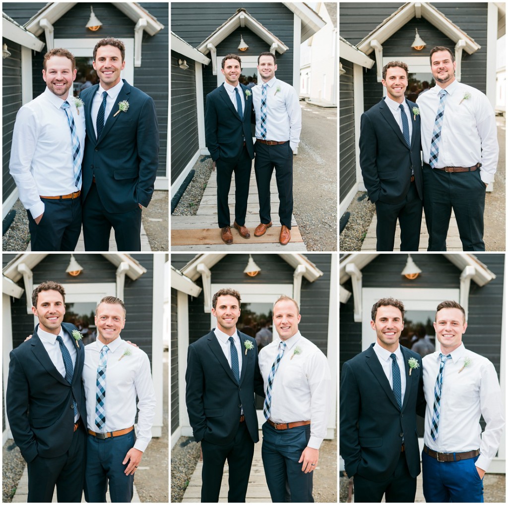 Groom with each of his groomsmen | Alysha Sladek Photography