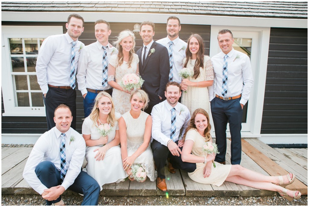 Navy and cream colors for this fabulous bridal party at Heritage Park