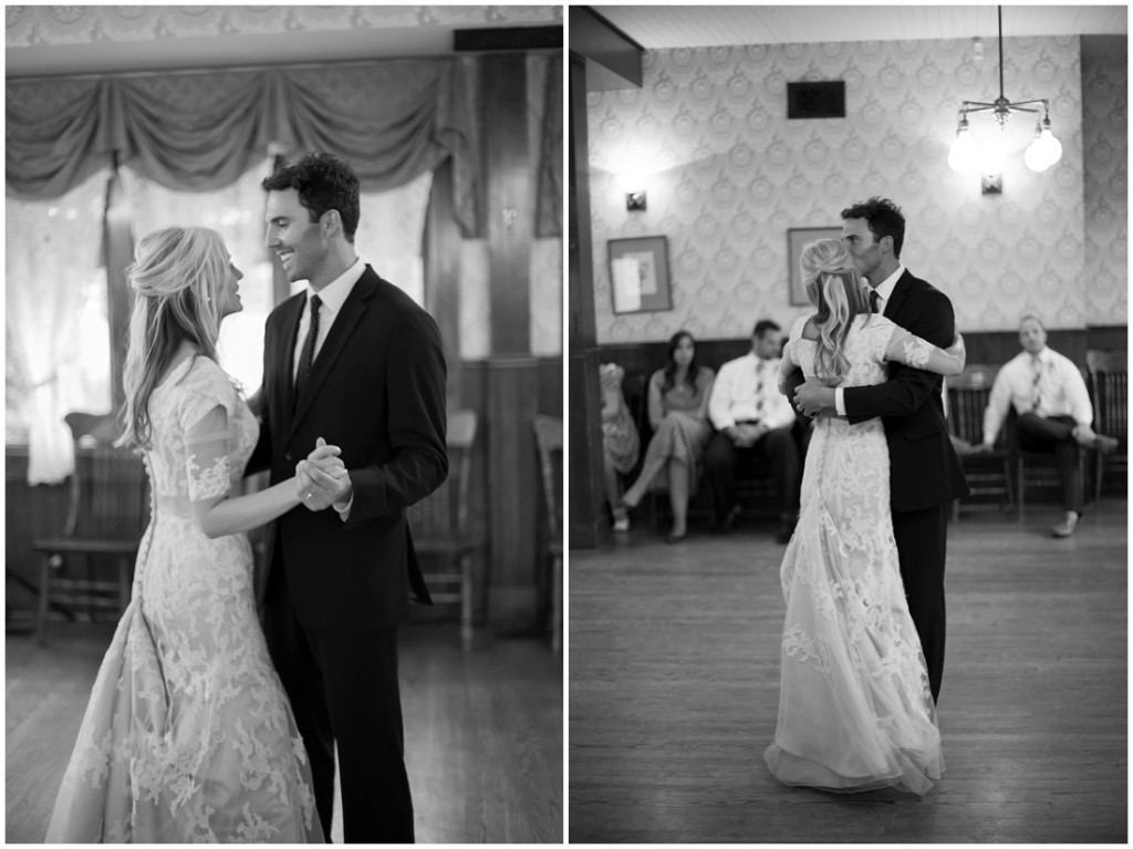 Bride and Groom's first dance at the Wainwright Hotel in Heritage Park | Alysha Sladek Photography