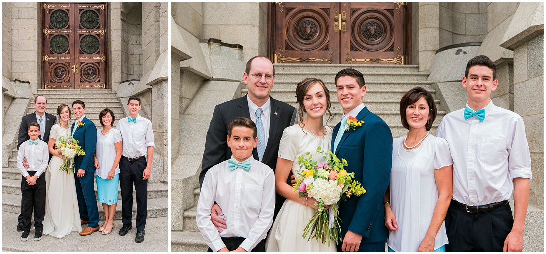 Calgary Family and Wedding Photographer Alysha Sladek photographs beautiful Salt Lake Temple wedding 2015