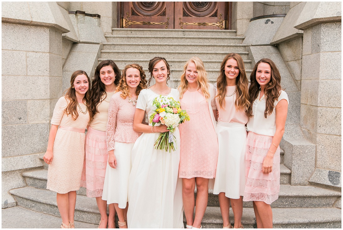 Calgary Family and Wedding Photographer Alysha Sladek photographs beautiful Salt Lake Temple wedding 2015