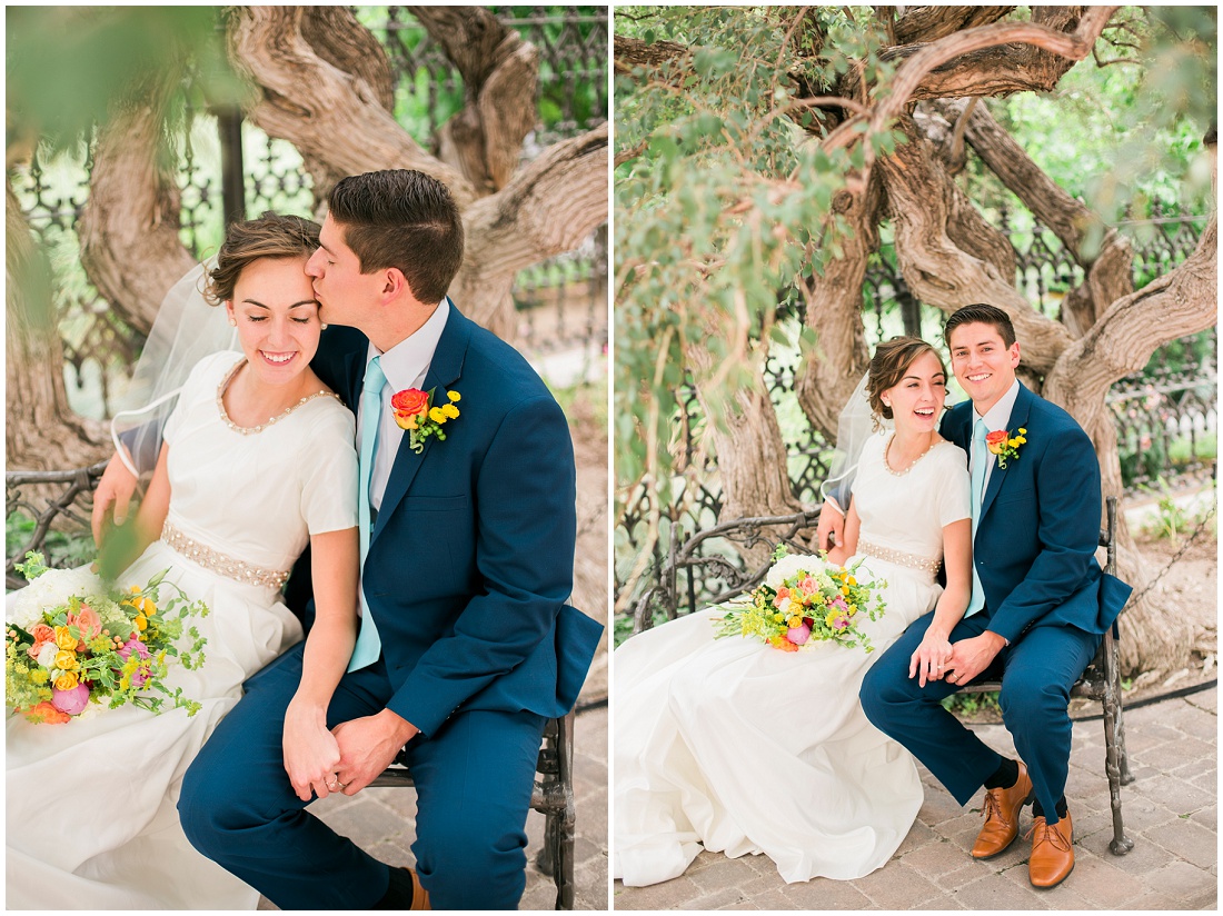 Calgary Family and Wedding Photographer Alysha Sladek photographs beautiful Salt Lake Temple wedding 2015