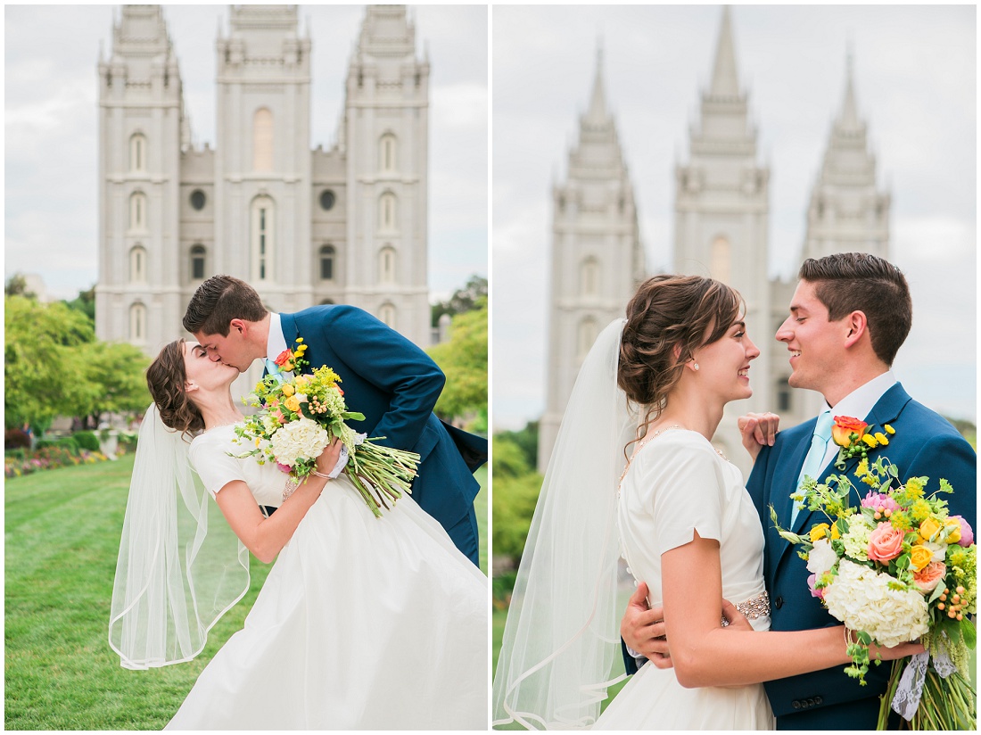 Calgary Family and Wedding Photographer Alysha Sladek photographs beautiful Salt Lake Temple wedding 2015