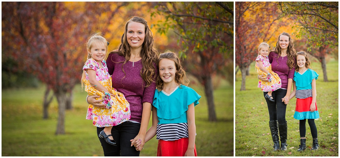 mom and her daughters