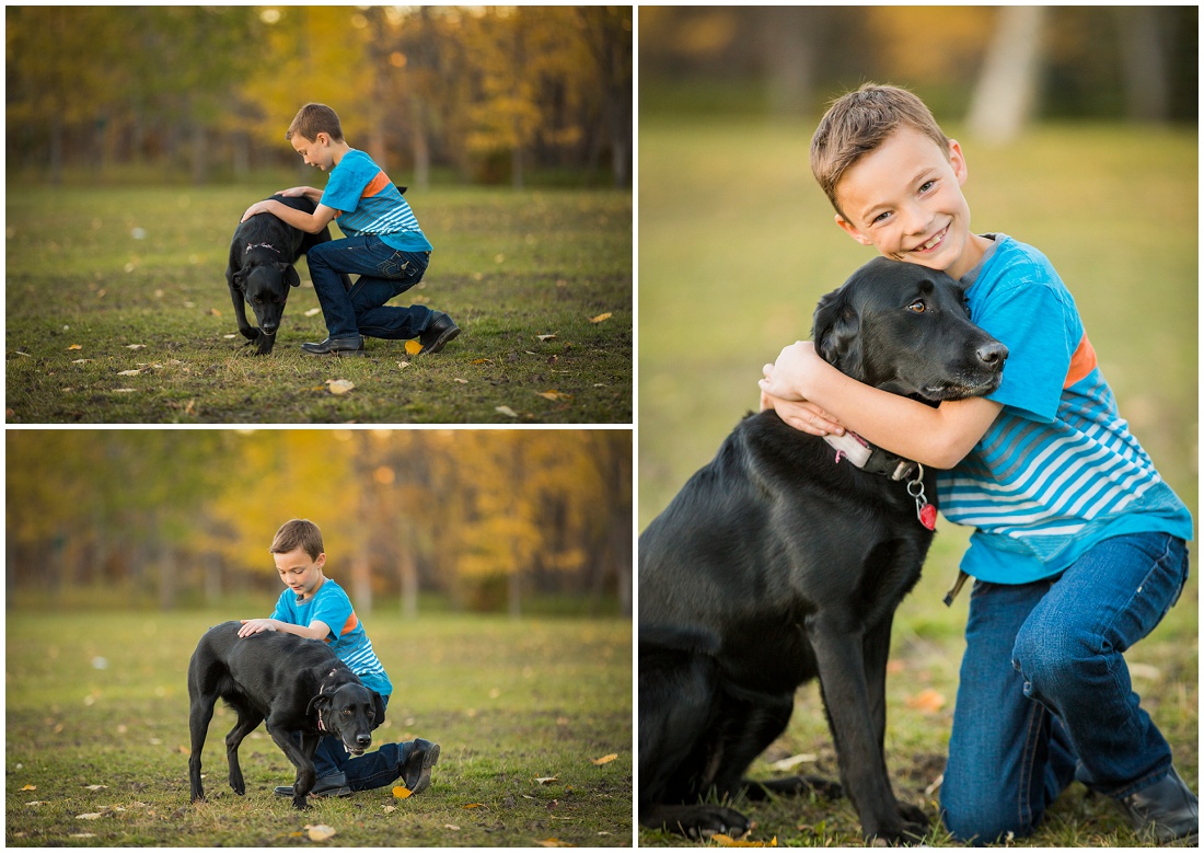 a boy and his dog