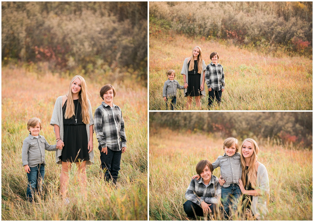 black and grey color scheme for family photos