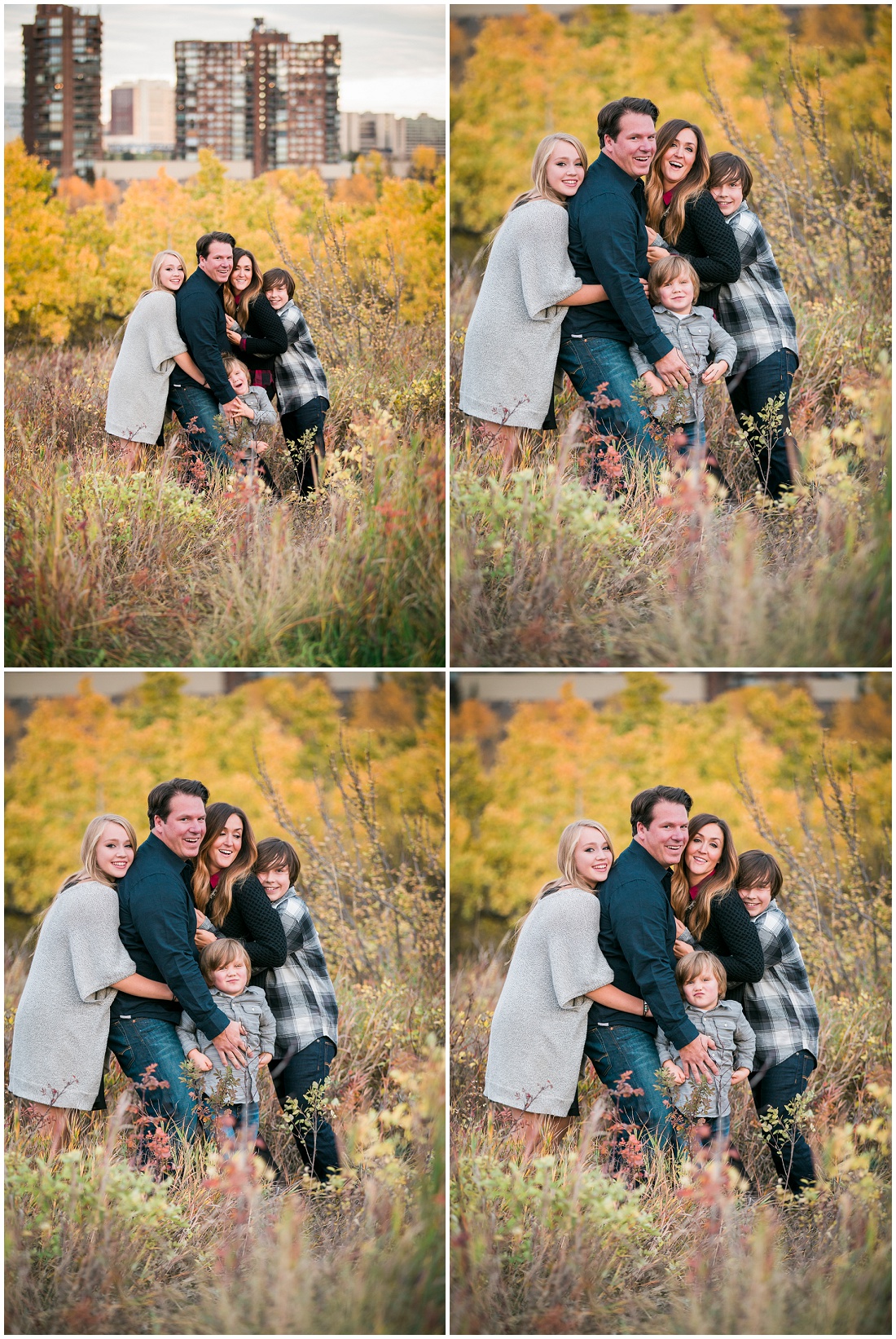 group hug for family photos