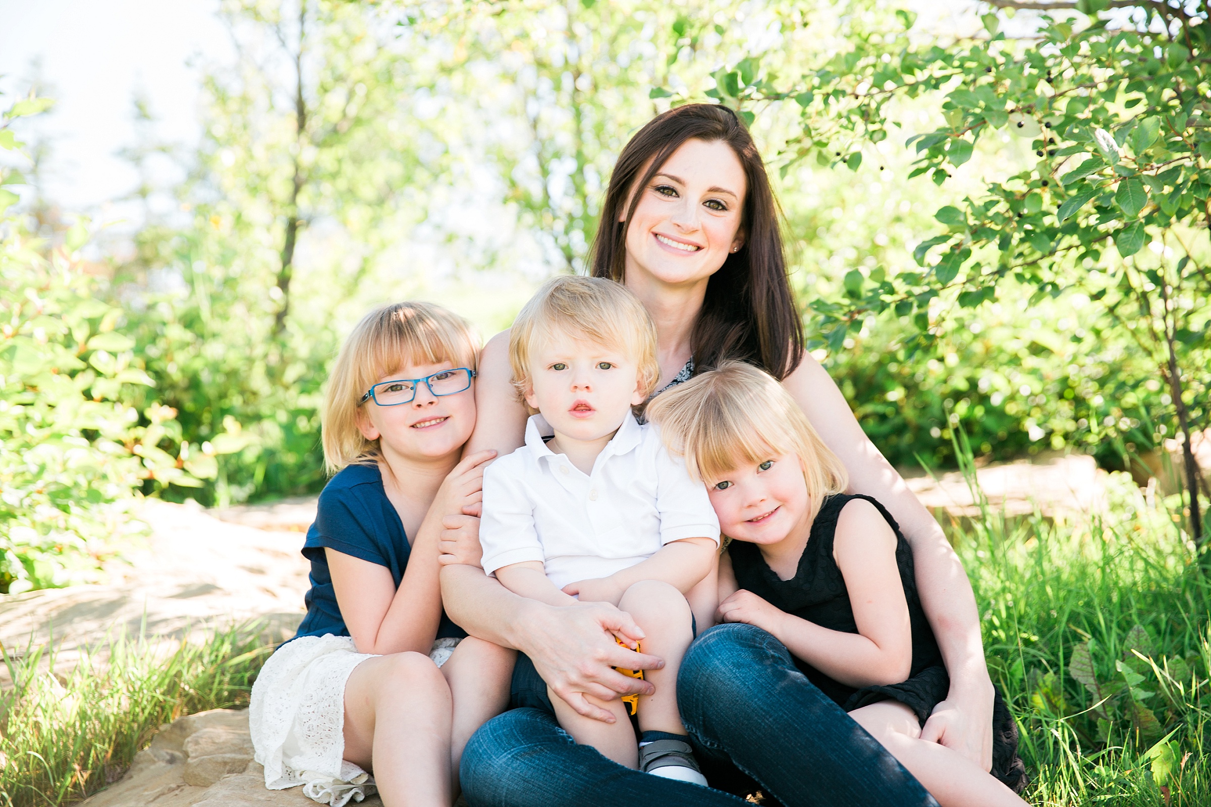 mom and kids, family photos