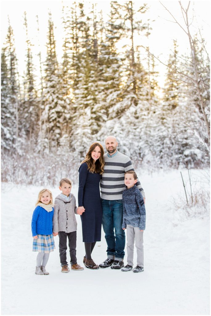 family of 5, winter family photos