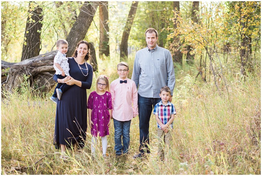 fall family photos, family of 6, family portraits, 