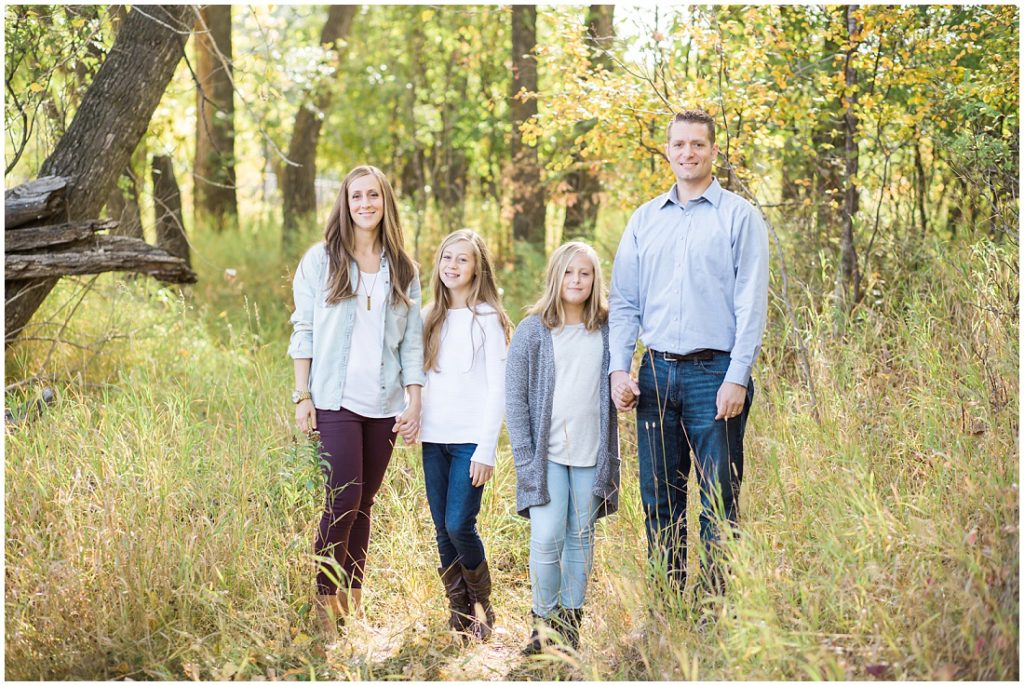 fall family photos, family of 4, family portraits, 