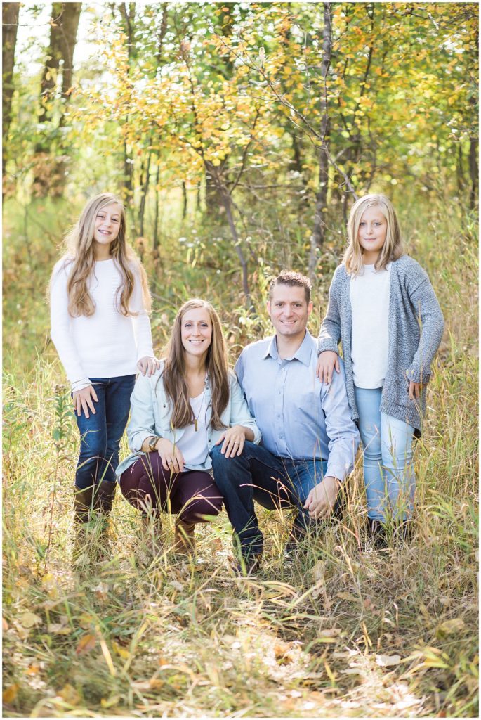 fall family photos, family of 4, family portraits, 