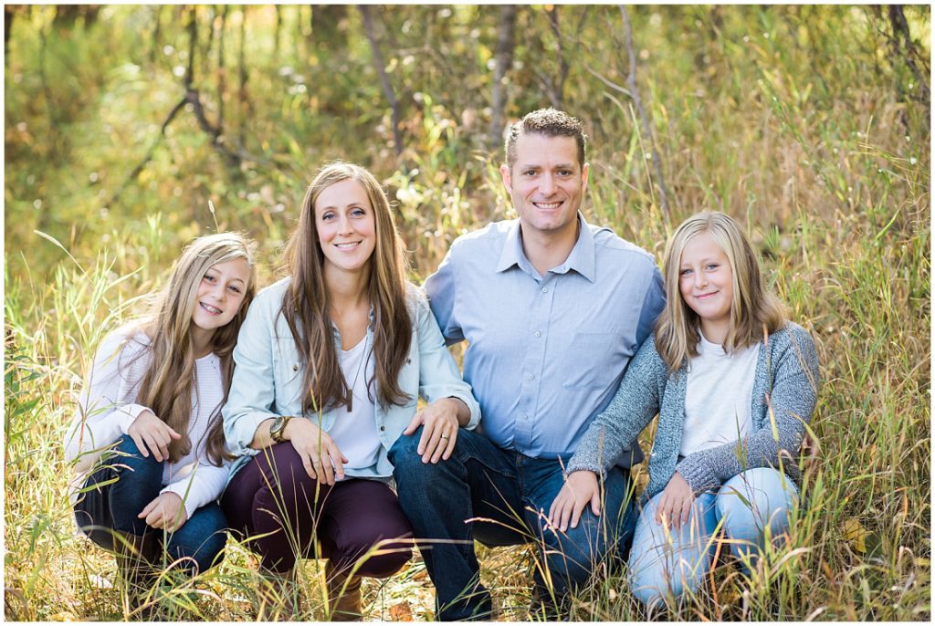 fall family photos, family of 4, family portraits, 