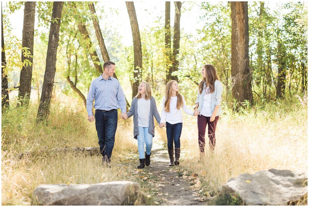 fall family photos, family of 4, family portraits, 