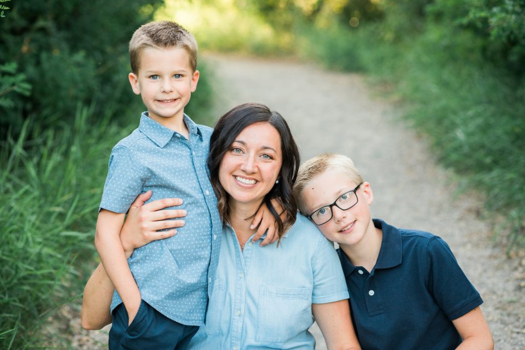 family photos, Glenbow Ranch provincial park, family portraits, Calgary family photographer, mother and sons